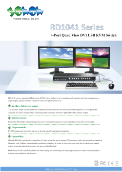 4-Port Quad View DVI USB KVM Switch www.yowow.com.tw