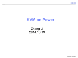 KVM on Power
