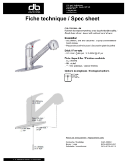 Fiche technique / Spec sheet