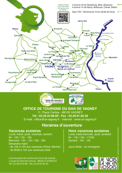 Guide Pratique - Office de Tourisme du Ban de Vagney