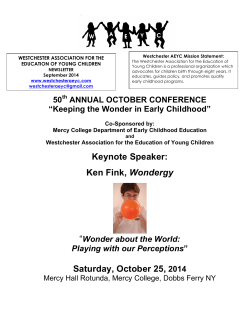 Ken Fink, Wondergy Saturday, October 25, 2014