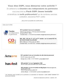 pack cgpi jeune installe adherent cip