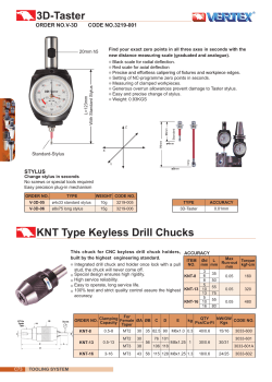KNT Type Keyless Drill Chucks 3D