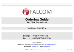 FALCOM Ordering Guide 2014