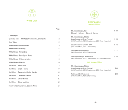 WINE LIST Champagne