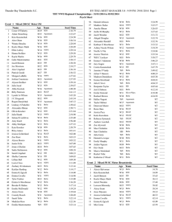 NWO REGIONAL PSYCH SHEETS