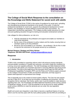 See our response here - The College of Social Work