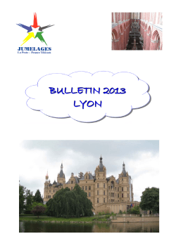 BULLETI NN 201 33 LYON - Jumelages-Lyon