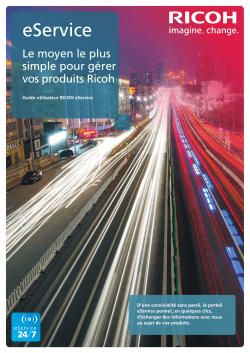 Guide de vente Ricoh MP 2554-3054-3554-4054-5054-6054