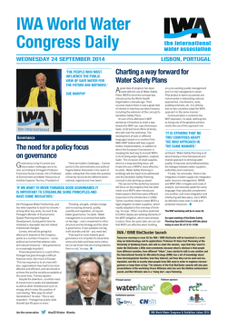 IWA World Water Congress Daily WEDNESDAY 24