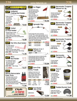 Rod Holders, Ice Jigs, etc
