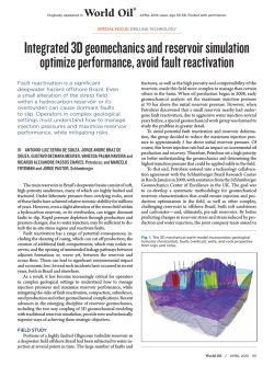 Integrated 3D Geomechanics and Reservoir
