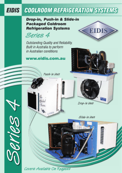 Series 4 Brochure - Eidis Refrigeration