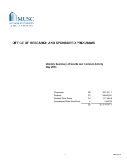 OFFICE OF RESEARCH AND SPONSORED PROGRAMS
