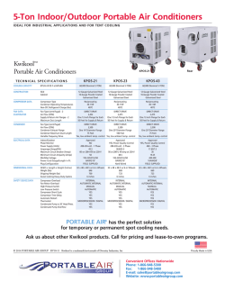 5-Ton Indoor/Outdoor Portable Air Conditioners