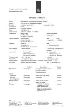 Release certificate