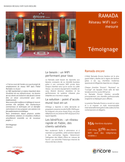 Case Study Ramada Encore