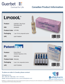 Information sur les produits