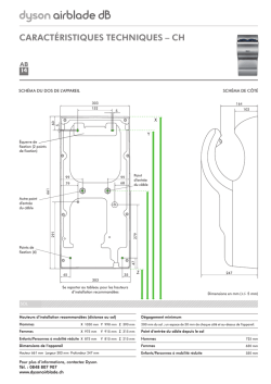 Dyson Airblade dB (AB14) &ndash; Donn&eacute;es Techniques