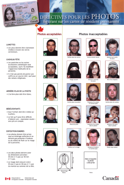 Directives pour les photos (PDF, 981 Ko)
