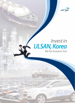 ULSAN, Korea - Invest Korea