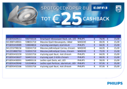 EAN.nr. Ref Artikelomschrijving Merknaam ACP cash back