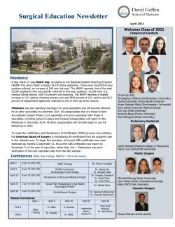 April 2014 - UCLA Department of Surgery
