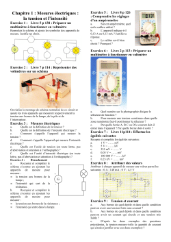 Exercices - Chapitre 1
