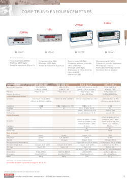 COMPTEURS/FREQUENCEMETRES