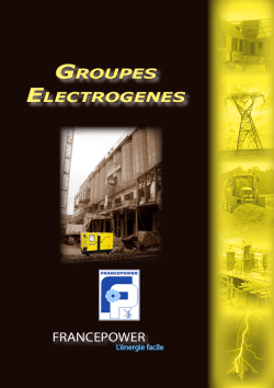 GROUPES ELECTROGENES
