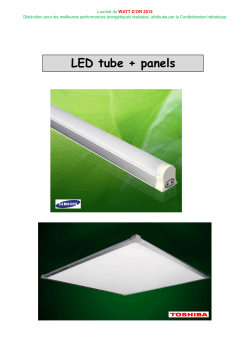 LED tube + panels