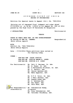 Order dt. 17/10/2014-J JAYALALITHA VS STATE OF TAMIL NADU
