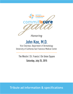 John Koo, M.D. - National Psoriasis Foundation