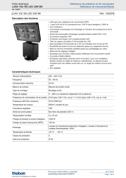 Fiche technique - LUXA 102-180 LED 32W BK - confort
