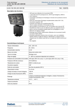 Fiche technique - LUXA 102-180 LED 32W BK - confort