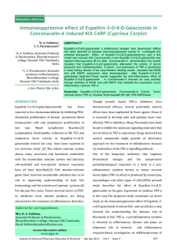 Immunosuppressive effect of Eupalitin-3-O-&beta;-D-Galactoside