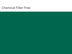 Chemical Filter Free