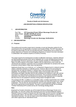 Job Description and Person Specification