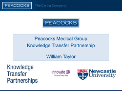 William Taylor, Peacocks Medical Group
