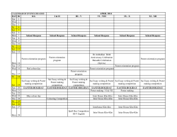 activity-schedule 2014 - 2015