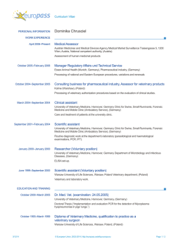 Dominika Chrusciel - European Medicines Agency