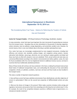 International Symposium in Stockholm September 18