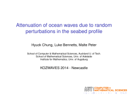 Attenuation of ocean waves due to random perturbations in the