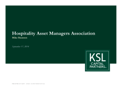 fa14-KSL_Capital_Par.. - Hospitality Asset Managers Association