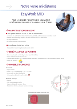 EasyWork MID Notre verre mi-distance
