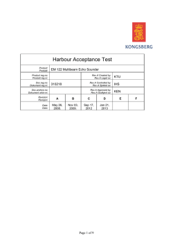 Harbour Acceptance Test