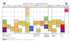 Planning des cours de basket 2014-2015