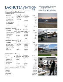Lachute Aviation brochure