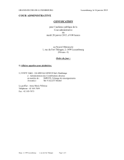 Convocations de la Cour administrative PDF - Justice