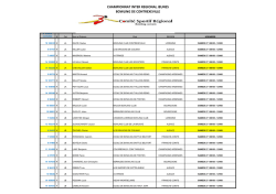 HORAIRES JEUNES INTER REGION A 2014